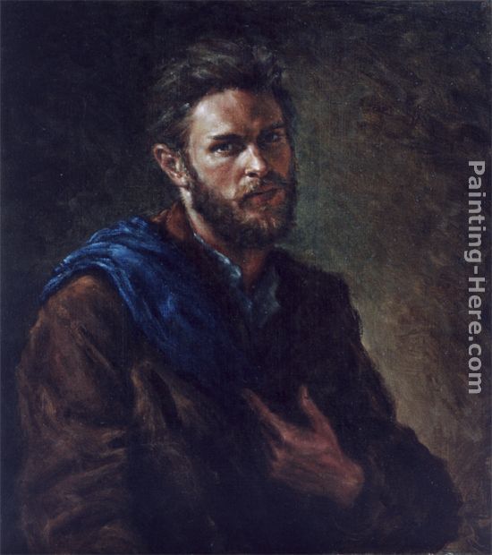 Self-portrait painting - Van Rainy Hecht-Nielsen Self-portrait art painting